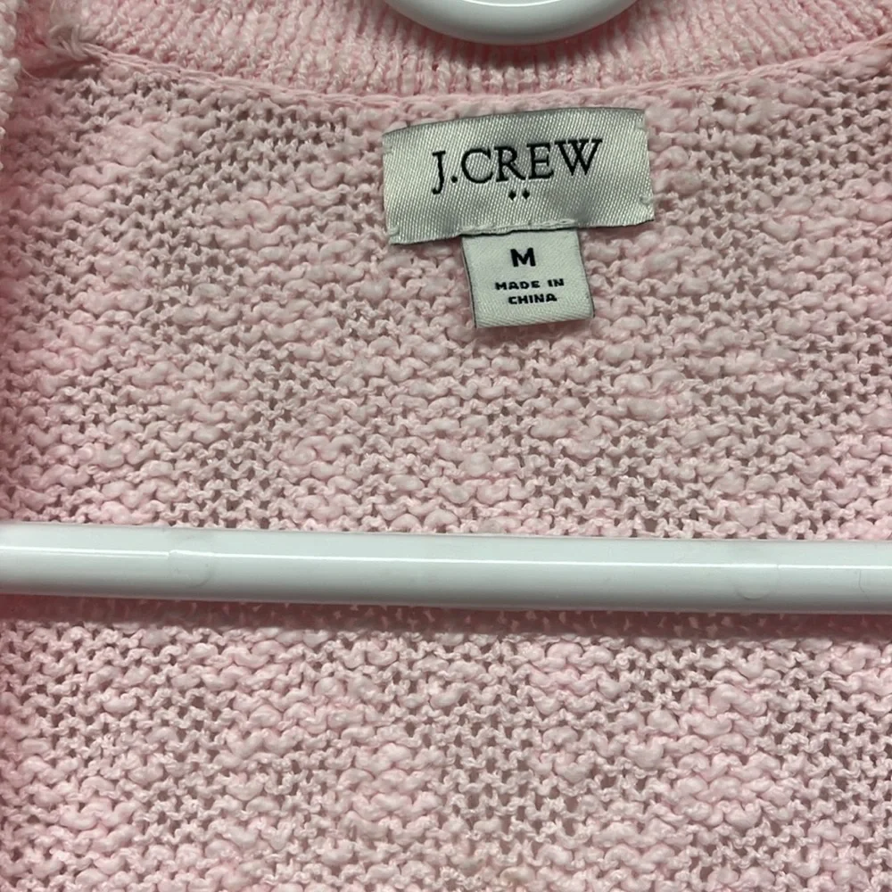 J.Crew Slub cotton-blend open cardigan sweater sz medium